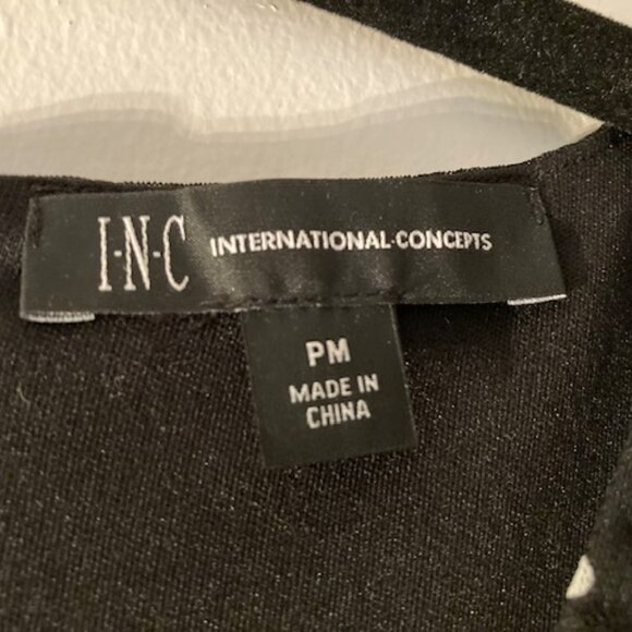 Brand New INC Polka Dot Black and White Dress Size PM - Picture 5 of 5